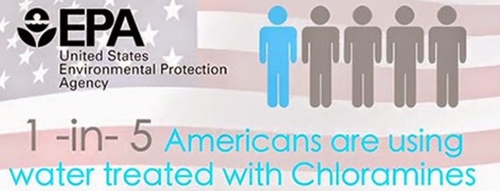 American using chloraminated water image